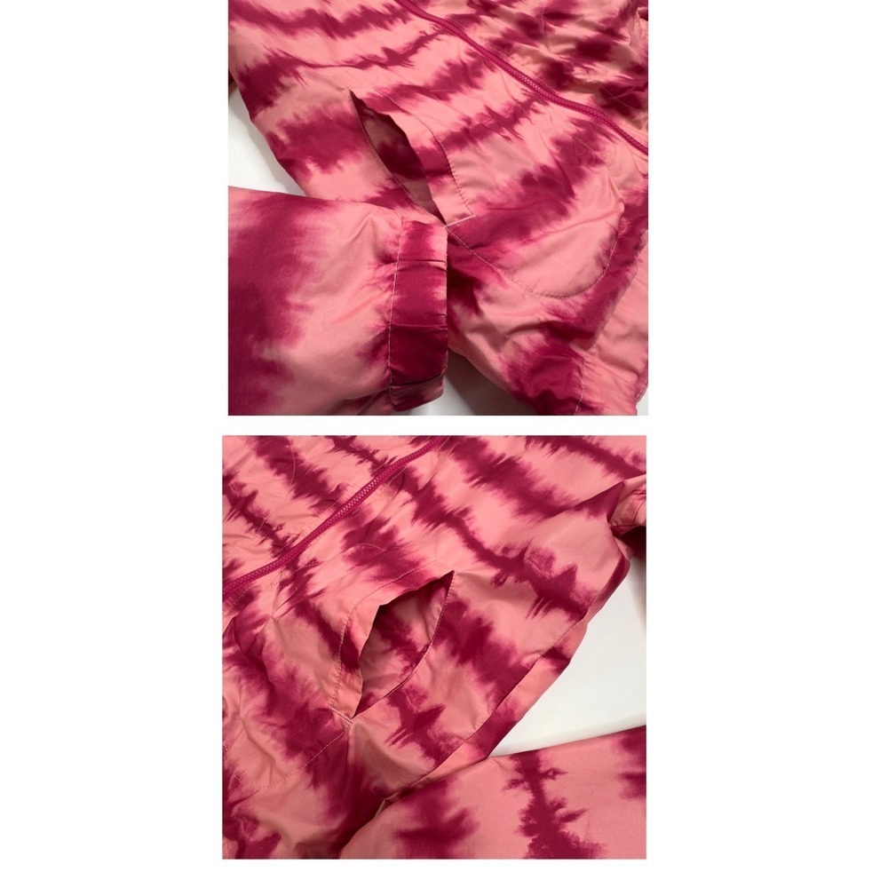 Kids Cat & Jack Pink Tie Dye Hooded Lightweight Jacket Size XL 14/16 - Picture 6 of 11
